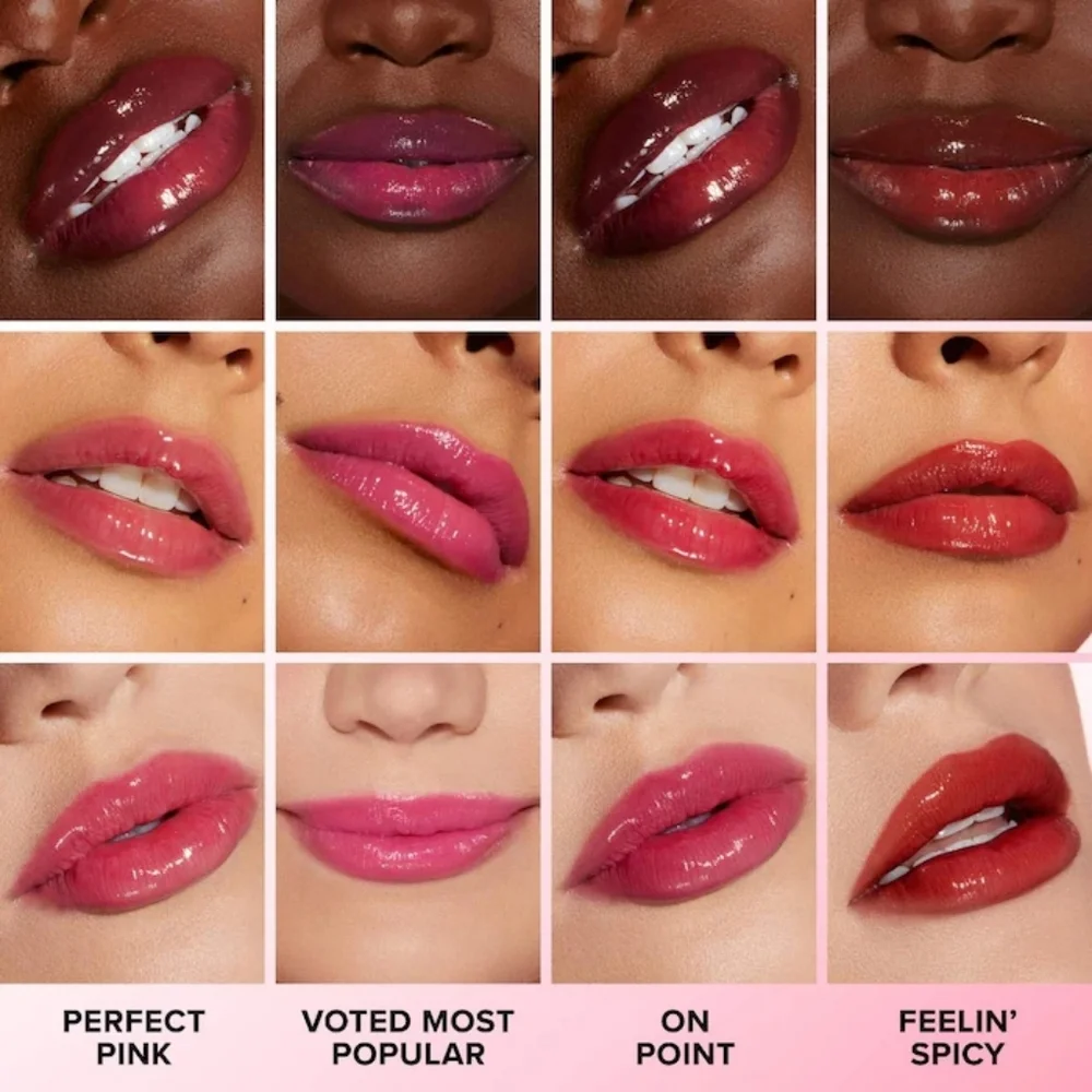 Perfect Pink Too Faced Lip Injection Extreme Plumping Clicks Lip Gloss Brand New